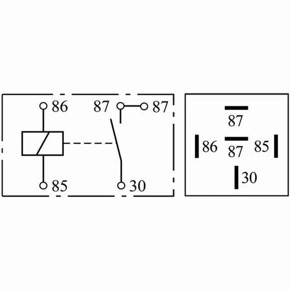 Bosch 0332019150 Normal Open Mini Relays - 5 Pins, 12 V, 30 A