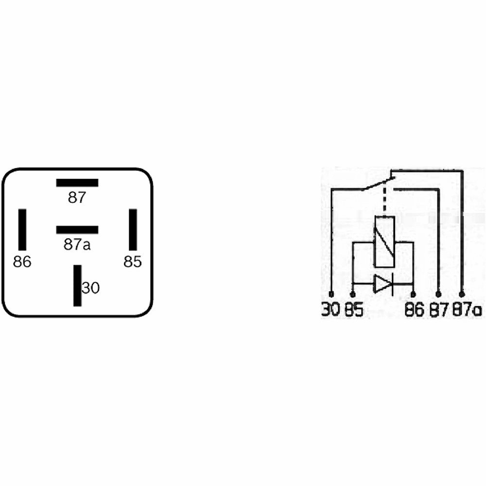 Bosch 0332209204 Changeover Mini Relays - 5 Pins, 24 V, 20/10 A ( superseded by the 0986332403 relay)
