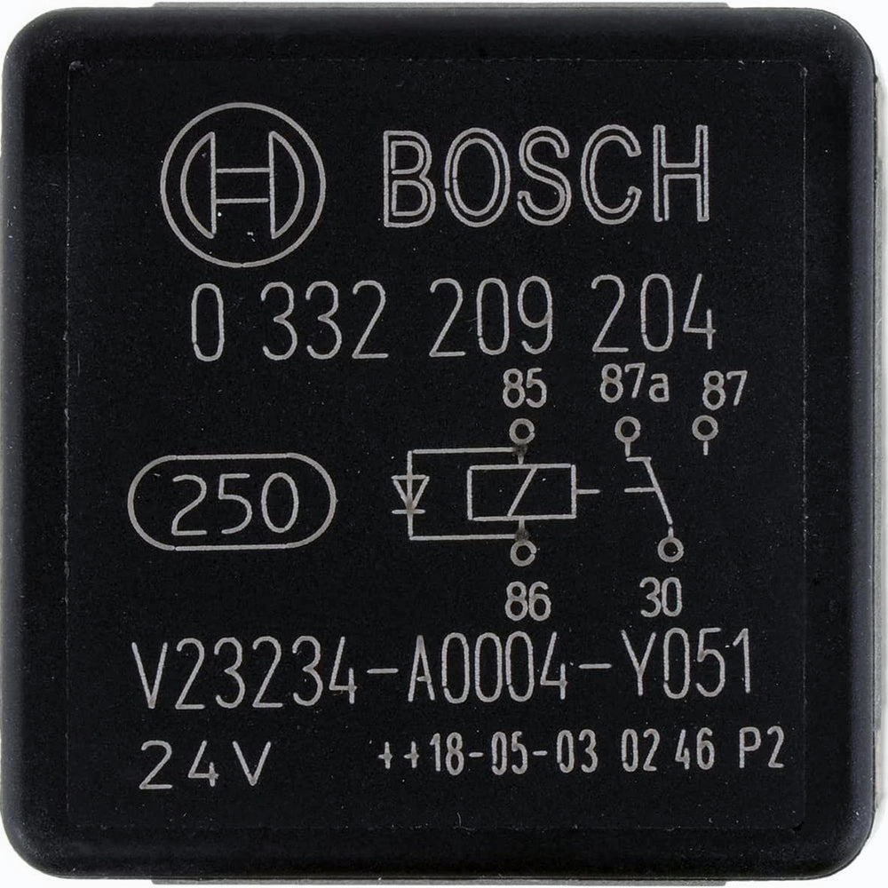 Bosch 0332209204 Changeover Mini Relays - 5 Pins, 24 V, 20/10 A ( superseded by the 0986332403 relay)