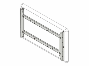 Chief PSB2088 - Mounting component (Q-latch interface bracket) - for video conferencing system - black - screen size: 55 - wall-mountable