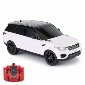 CMJ RC Cars Range Rover - White - 1:24 Scale, 2.4GHz Remote Control SUV with LED Headlights