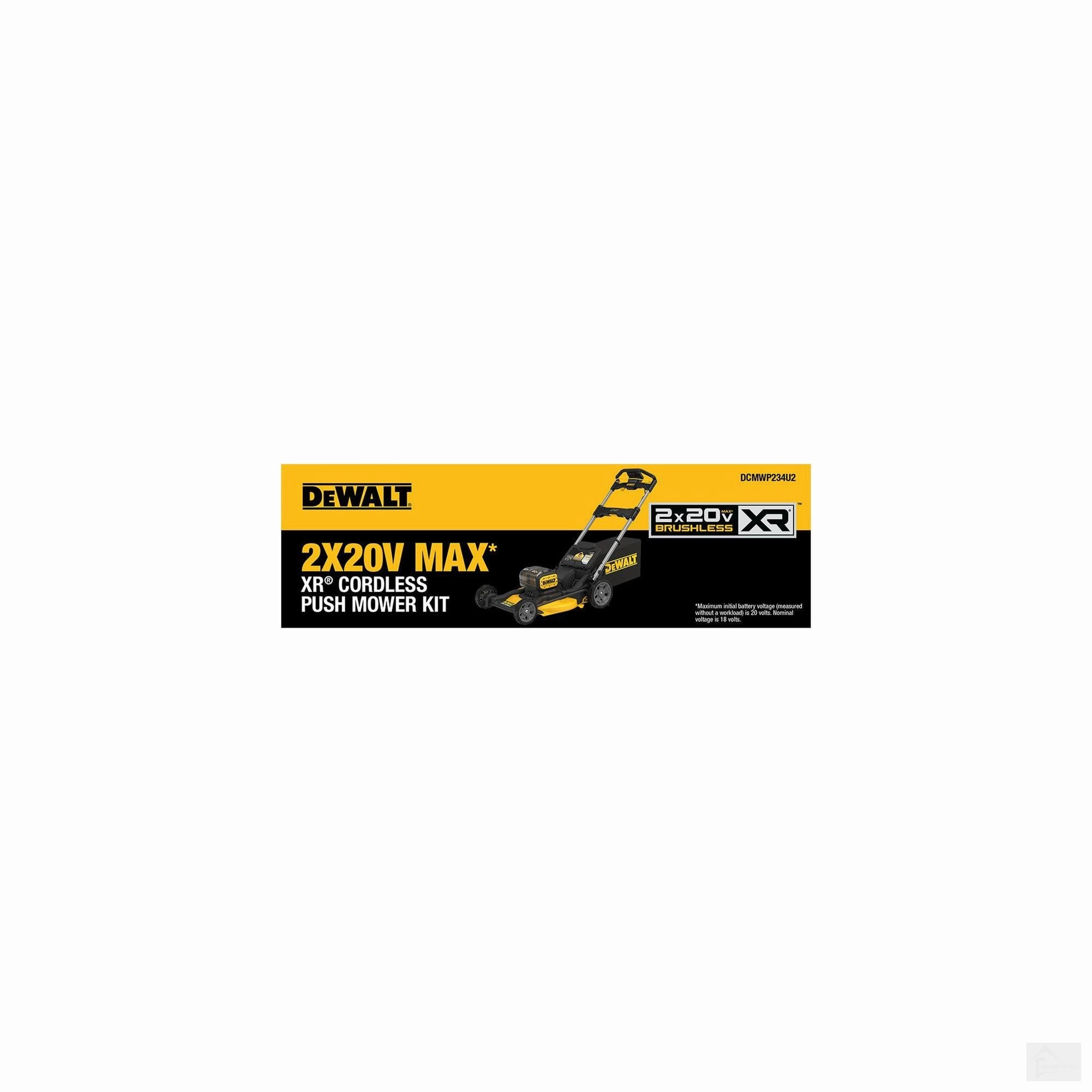 Dewalt 20V MAX* XR® Cordless Push Mower Kit (DCMWP234U2-CA)