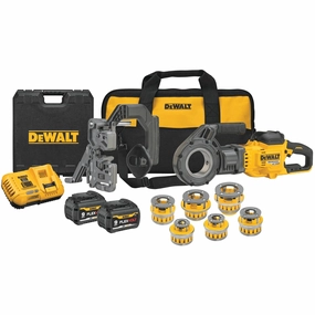 DEWALT DCE700X2K-Flexvolt 60V Max Cordless Pipe Threader Kit With Die Heads