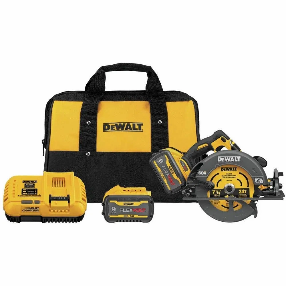 DEWALT DCS578X2-FLEXVOLT 60V MAX* Brushless7-1/4 in. Cordless Circular Saw with Brake Kit