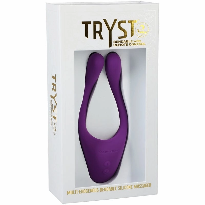 Doc Johnson Tryst V2 Bendable Multi Erogenous Zone Massager with Remote