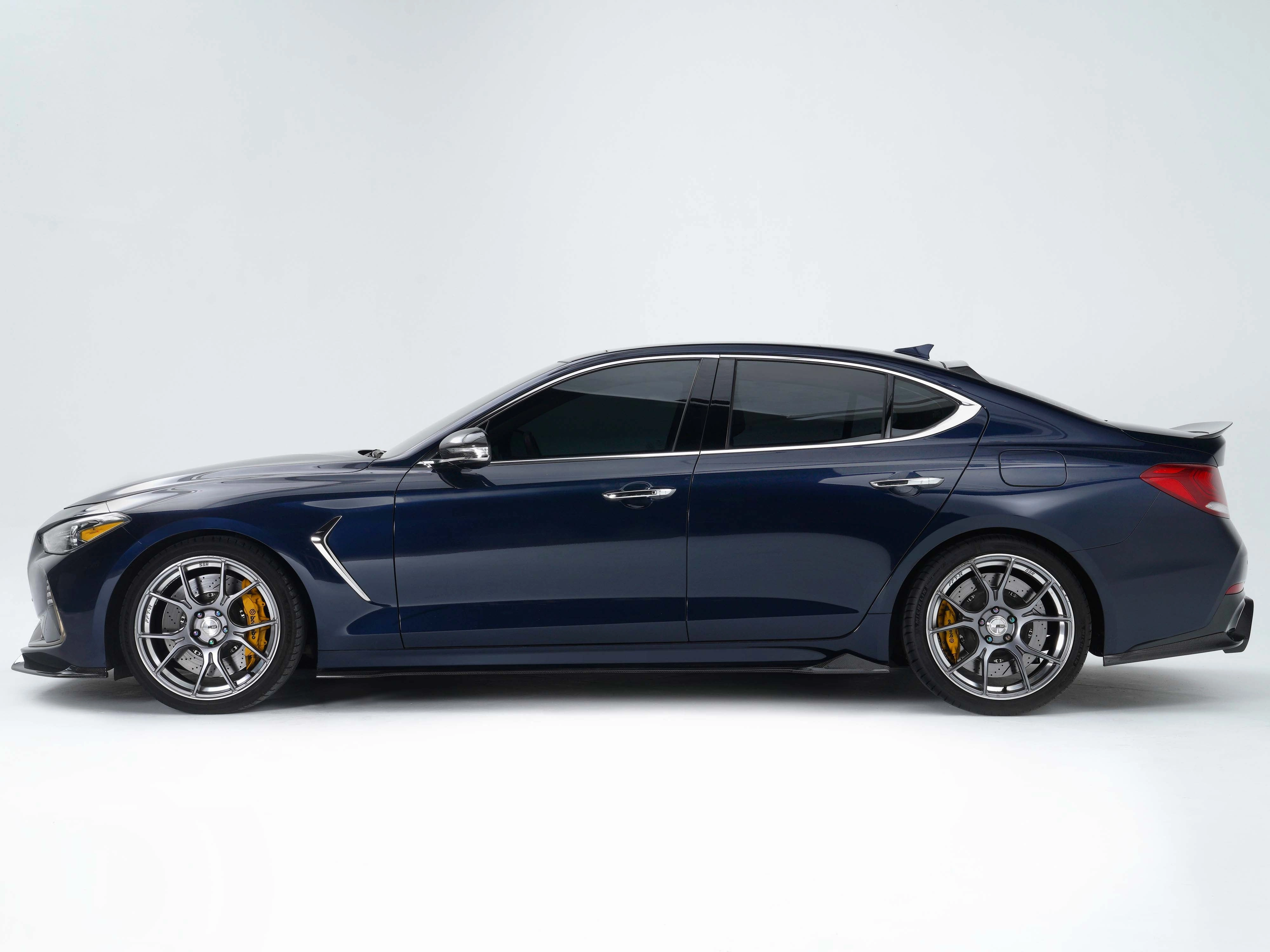 Genesis G70 Carbon Fiber Side Skirts V3 2019-2021