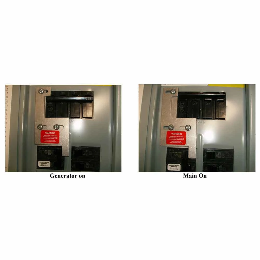 GenInterlock GE-200HDA Generator Interlock Kit Breaker Panel 150/200 Amp Newer Vertical Main