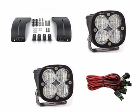 Gladiator JT 2018  A-Pillar Adjustable Light Bracket Kit w/Baja Designs Wide Cornering Pattern LED VR-JEEP-915-497805