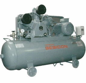 Hitachi 11P-9.5V5A Bebicon Horizontal Air Compressor (Pressure Switch Type) with 15Hp 250L 415V  | Model : 11P-9.5V5A
