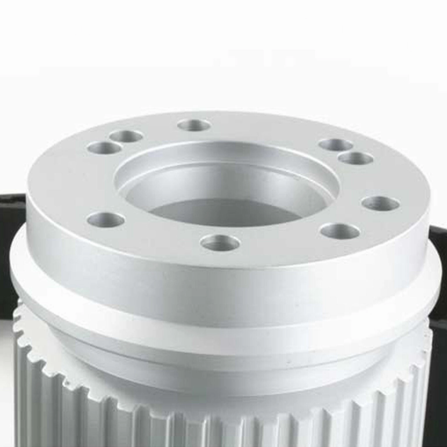 Long Water Pump Gilmer Style Pulley Kit Compatible with Chevy Small Block (SILVER)