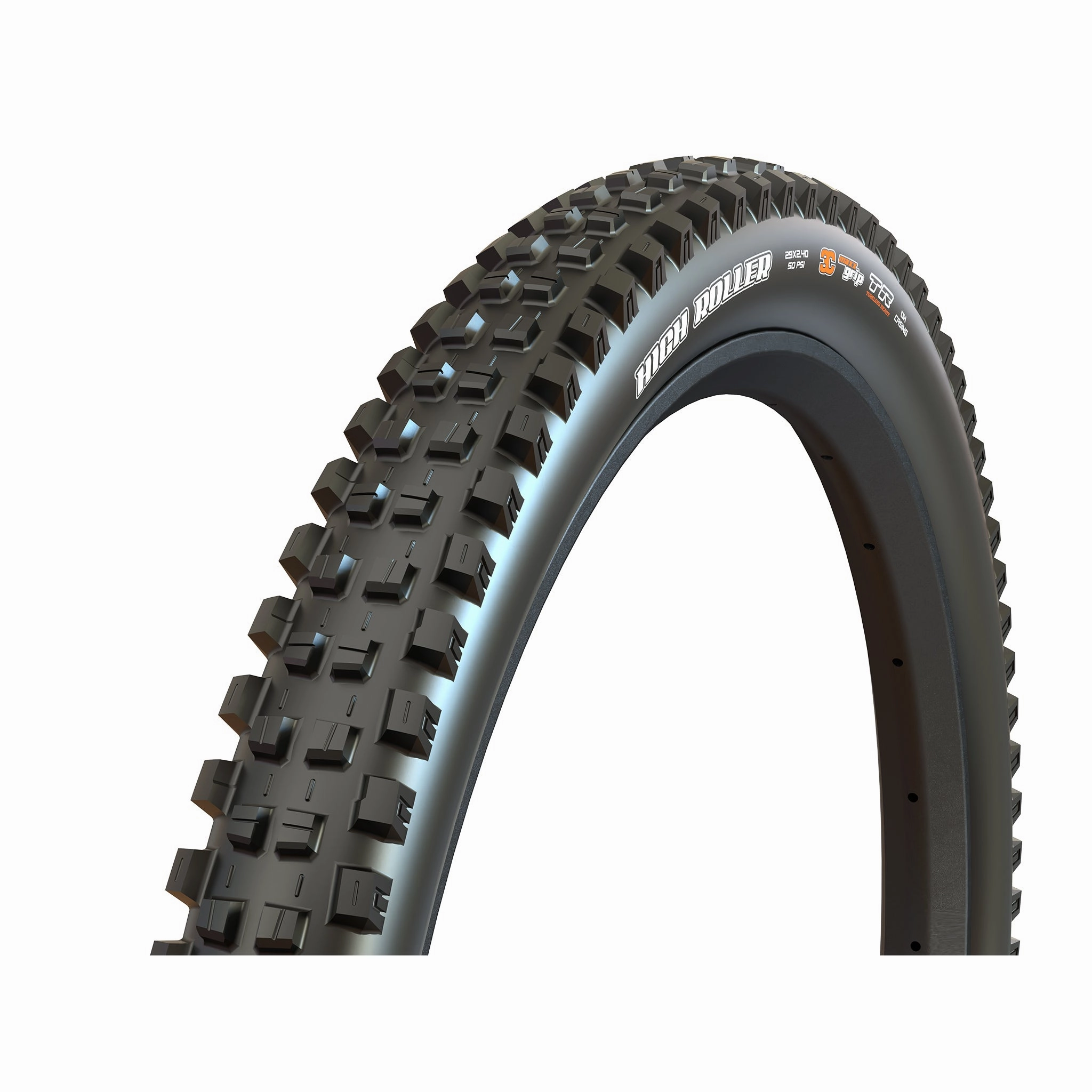 Maxxis High Roller III Mountain Tire 29"x2.40 Folding Tubeless Ready 3C Maxx Grip EXO  60TPI Black