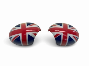 Mini Cooper Mirror Cap Union Jack Pair with w/ PF 2007-2016 R5x R6x 479