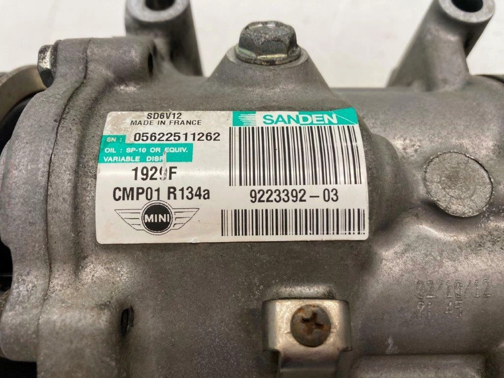 Mini Cooper Post-LCI AC Compressor N16 N18 64529223392 11-16 R5x R6x