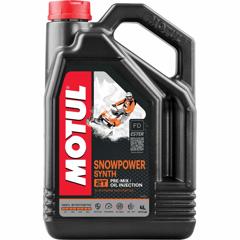 Motul Snowpower Synth 2T 2-Cycle Synthetic Motor Oil, 4-L