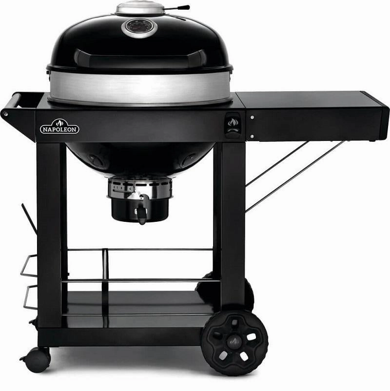 Napoleon Professional 22" Charcoal Kettle Grill with Cart in Black