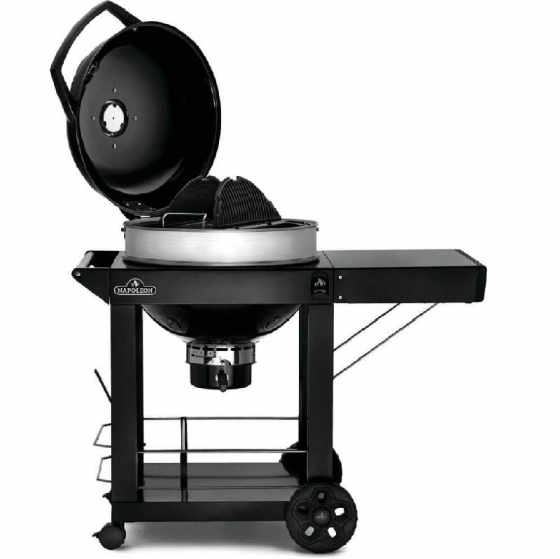 Napoleon Professional 22" Charcoal Kettle Grill with Cart in Black