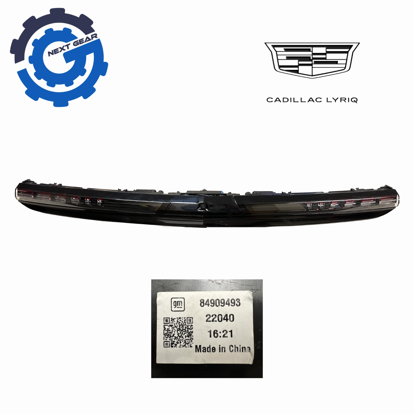 OEM Cadillac Center Tail Lamp Assembly with camera for 2023 LYRIQ 84909493