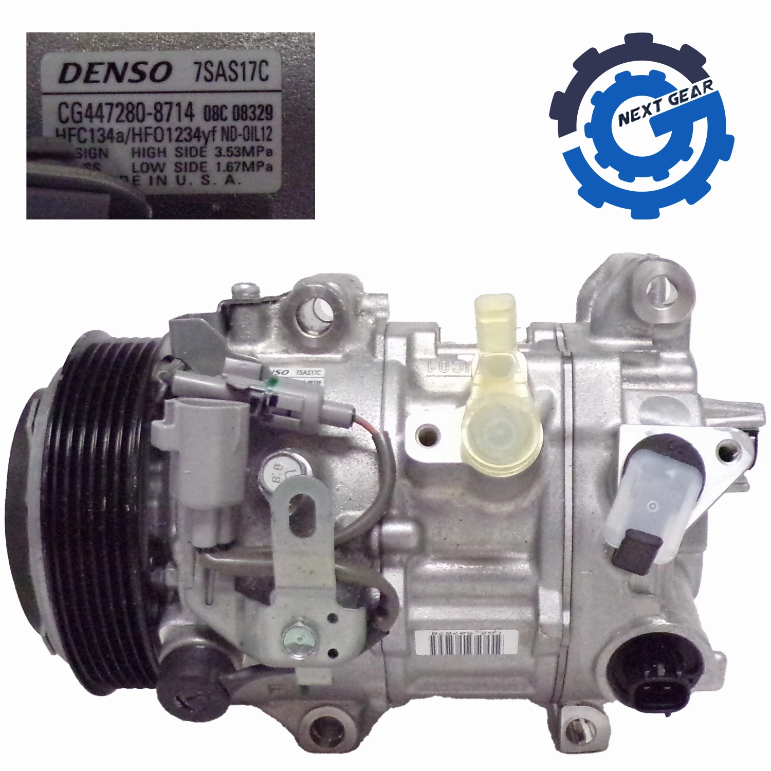 OEM Denso A/C Compressor w/ Clutch 2014-2022 Lexus RX350 447280-8714 7SAS17C