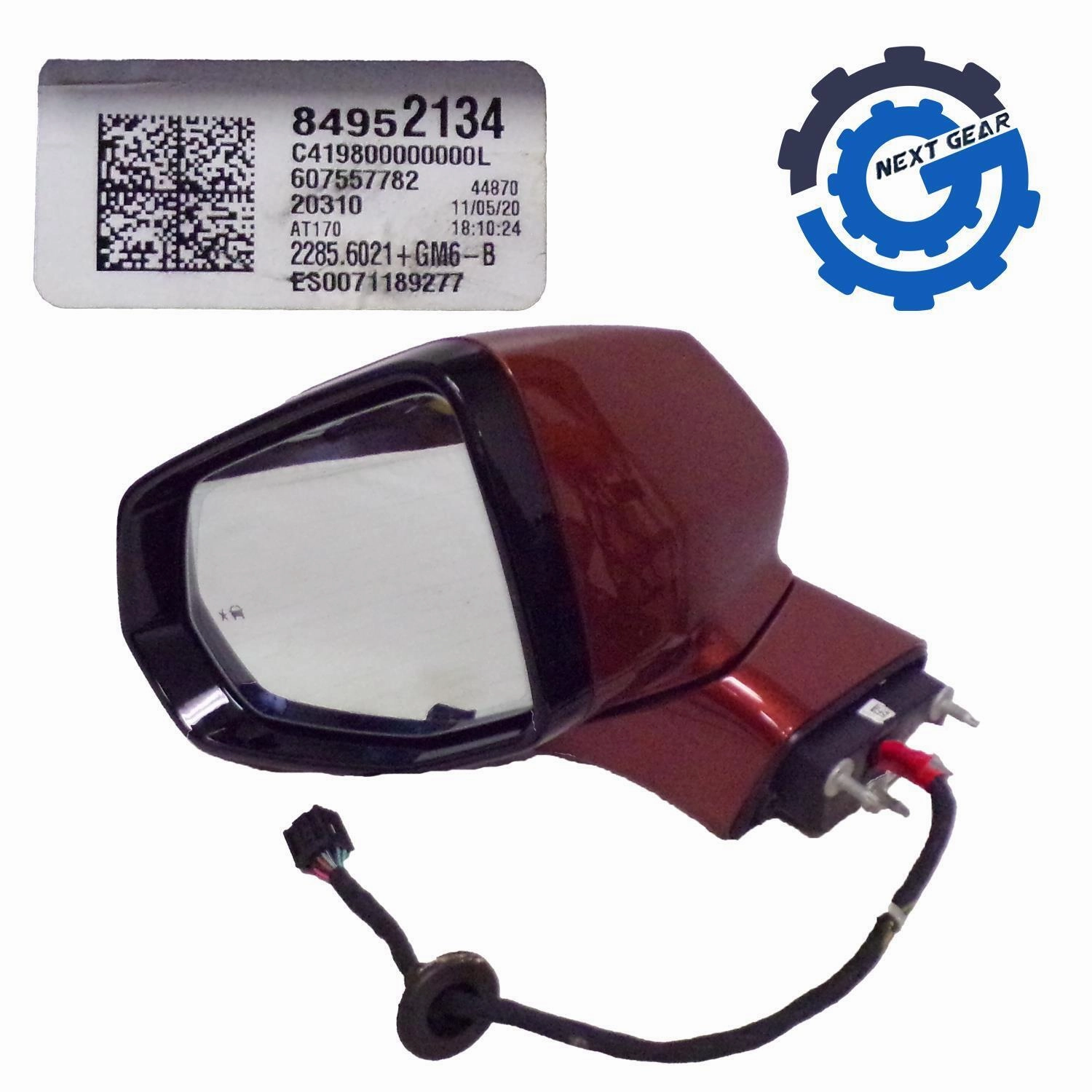 OEM GM Left Side Mirror Red Horizon w/ Blind Spot 2019-23 Cadillac XT4 84952134