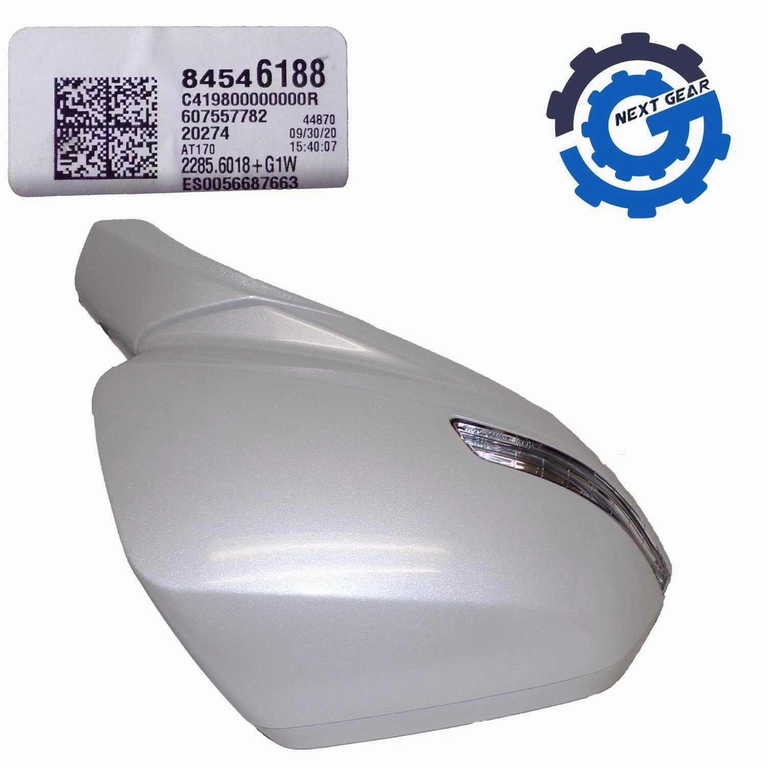 OEM GM Right Side Mirror White w/ Camera 2019-2023 Cadillac XT4 84546188