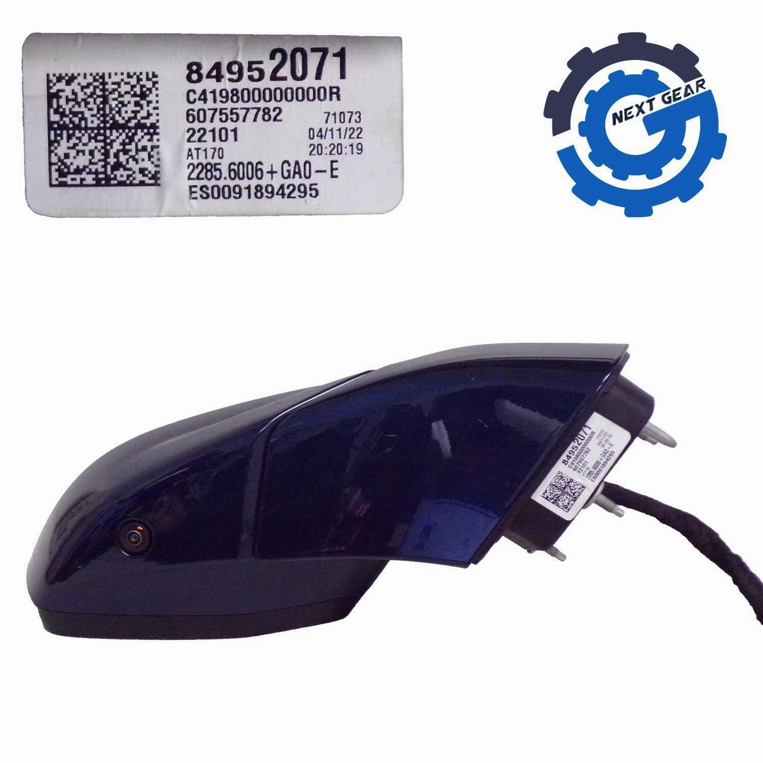 OEM GM Right Twilight Blue Side Mirror w/ Camera 2019-23 Cadillac XT4 84952071