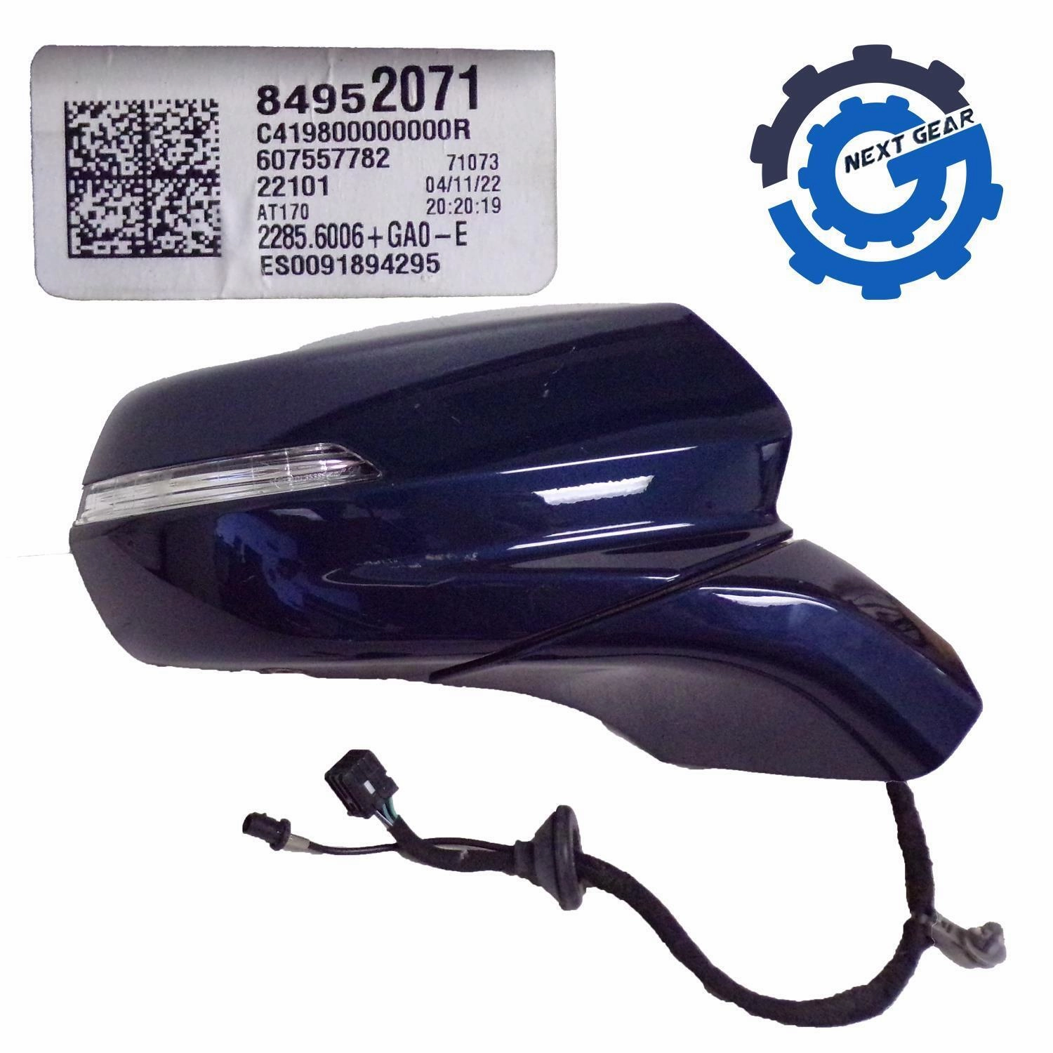 OEM GM Right Twilight Blue Side Mirror w/ Camera 2019-23 Cadillac XT4 84952071