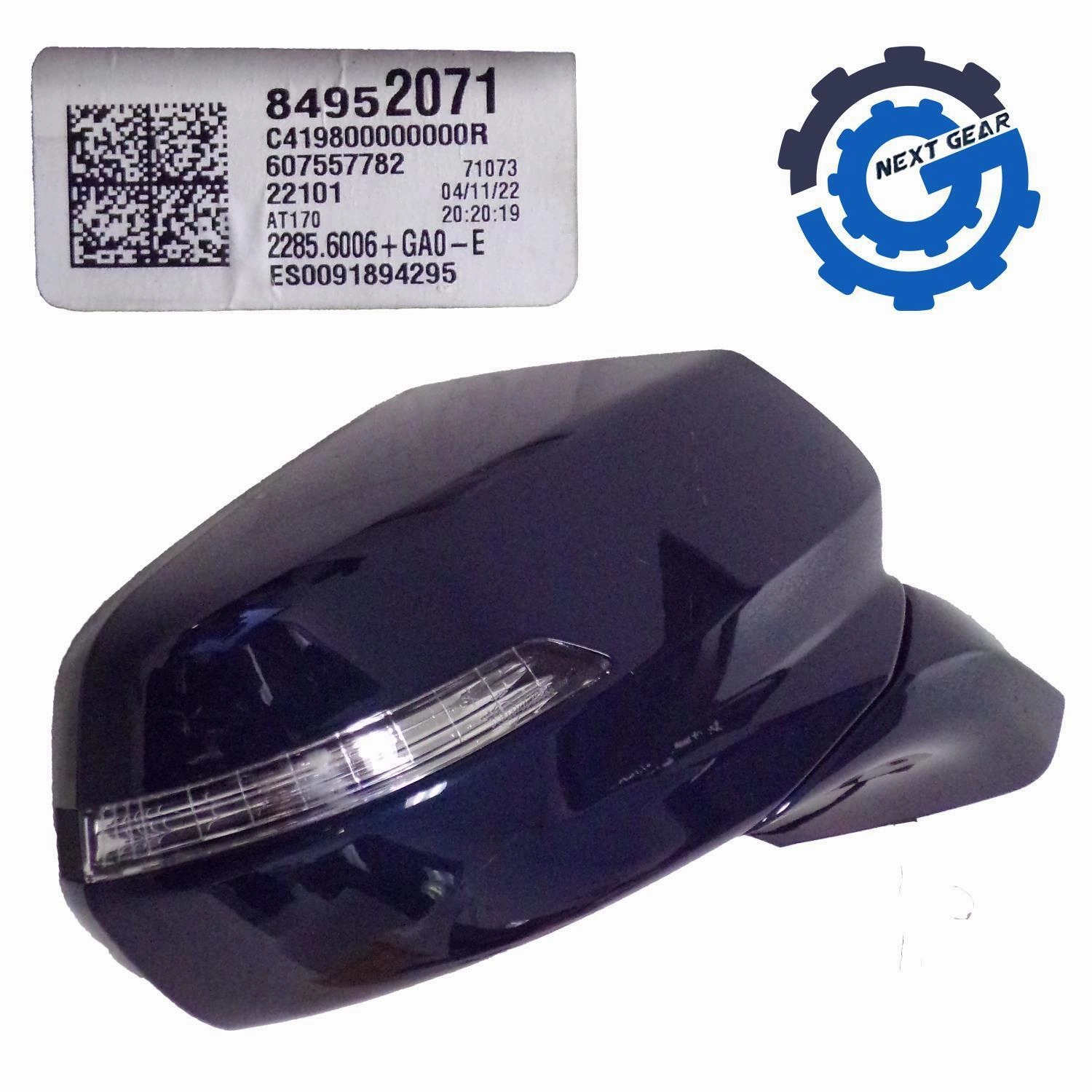 OEM GM Right Twilight Blue Side Mirror w/ Camera 2019-23 Cadillac XT4 84952071