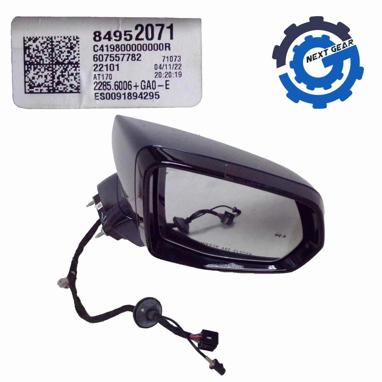 OEM GM Right Twilight Blue Side Mirror w/ Camera 2019-23 Cadillac XT4 84952071