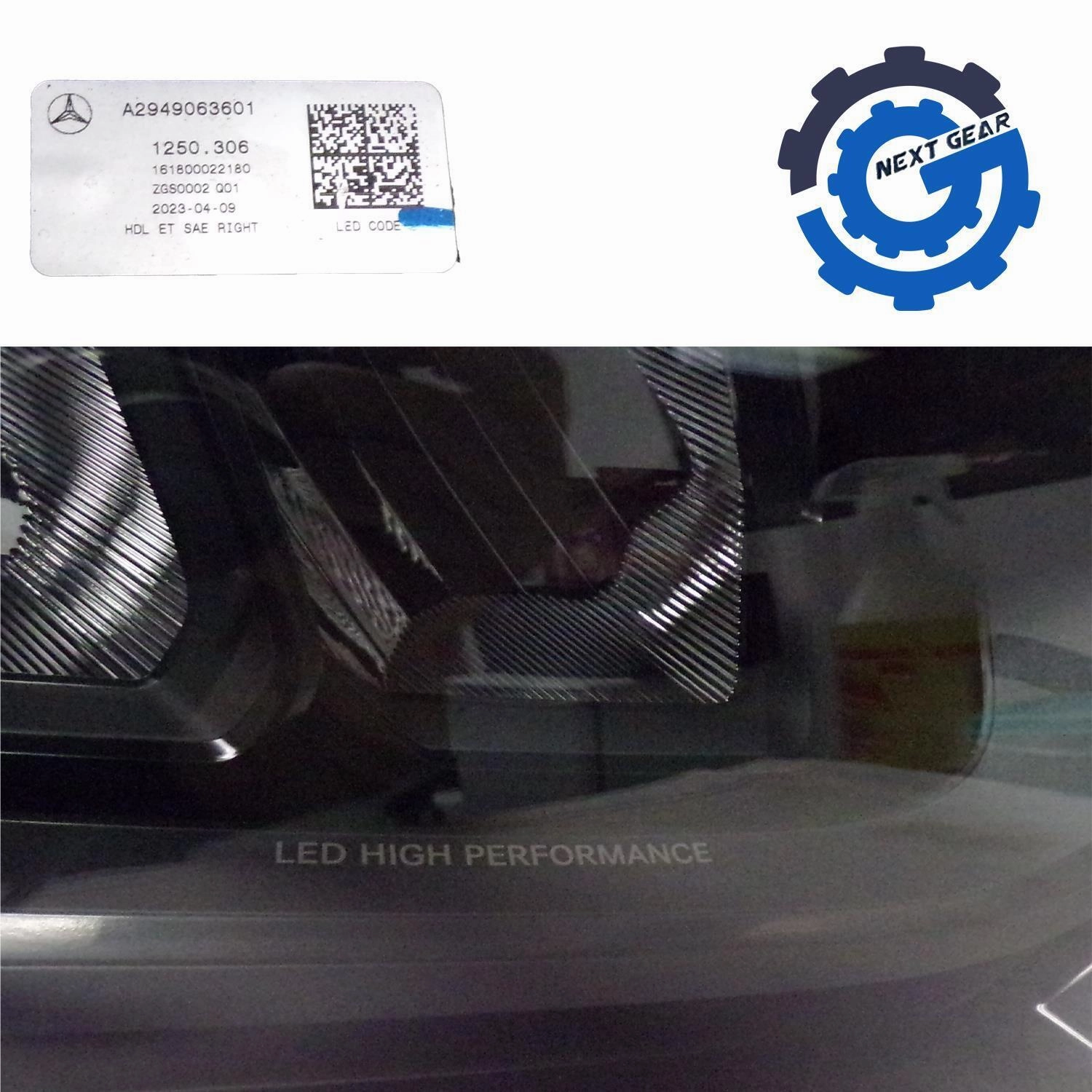 OEM Mercedes Benz Right LED Headlight Assembly for 2023-24 EQE Class 2949063601