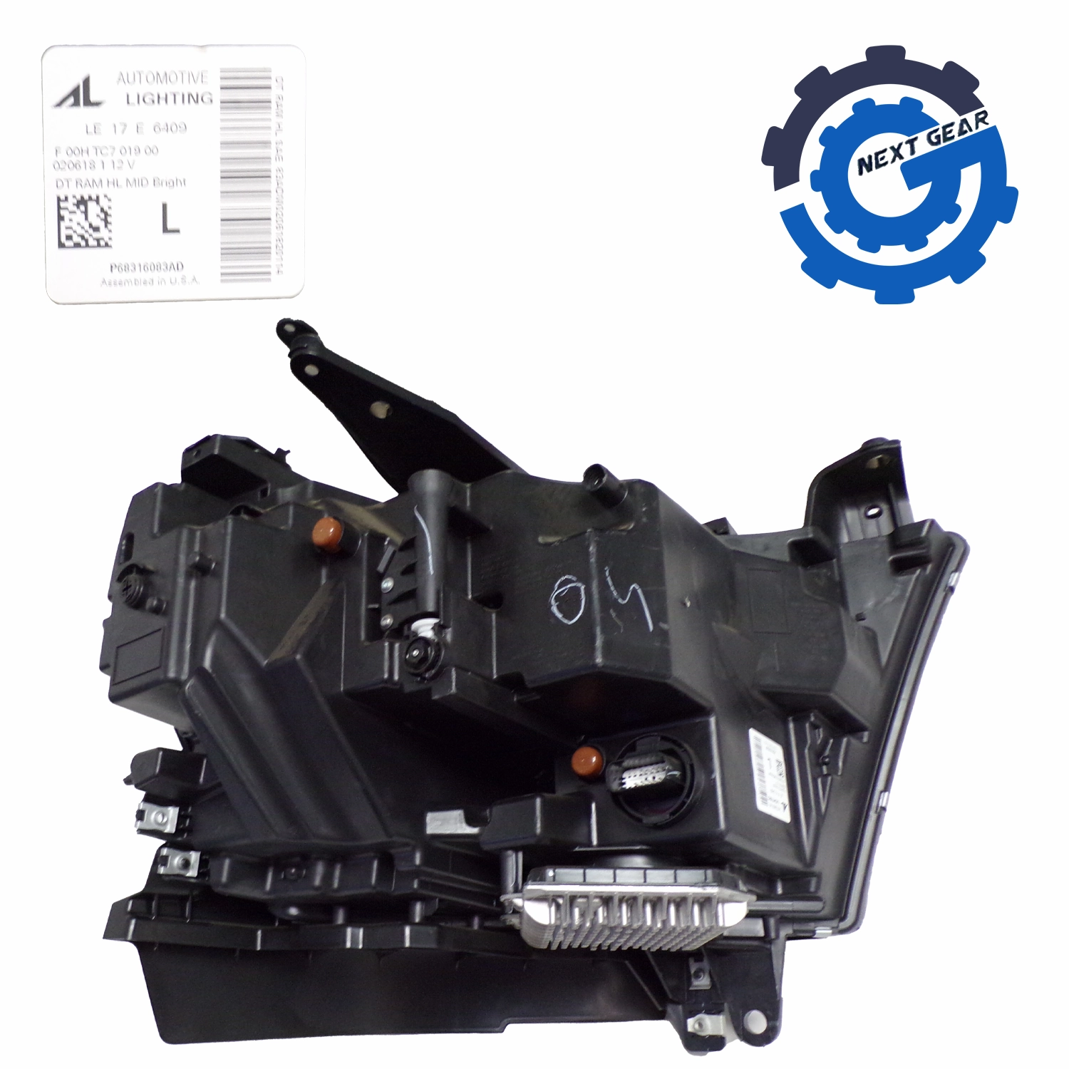 OEM Mopar Front Left LED Headlight Assembly 2019-2024 RAM 1500 68316083AD