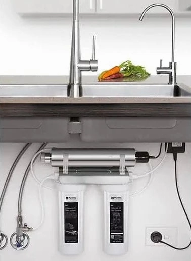 Puretec ESR2 Undersink UV and Twin Filter System with Faucet