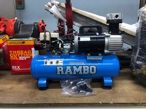 Rambo DC12V 142L/min Air Compressor | Model : DC12V | Tank Sizes : 9L or 25L