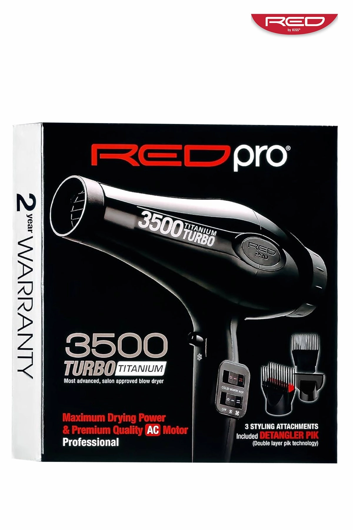 RED BY KISS 3500 TITANIUM TURBO #BDP02N