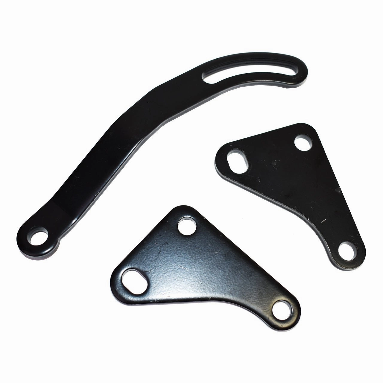 SBC Black Saginaw Power Steering Pump Mounting Bracket LWP SWP SB Chevy 327 350