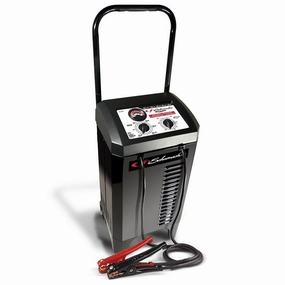 SC1446 Schumacher Wheeled Manual Battery Charger, 40/20/10-Amp, 6V/12V, with 250-Amp Engine Start