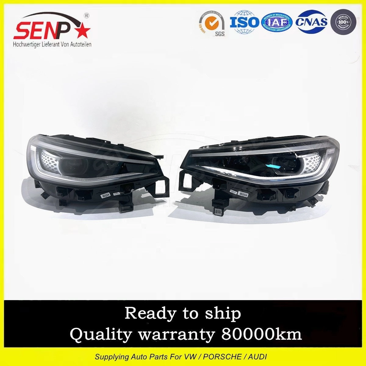 Senp Body Spare Parts LED Headlight for VW Electric Car Auto Parts: ID.4/ID4.X/ID.6/ID6.X