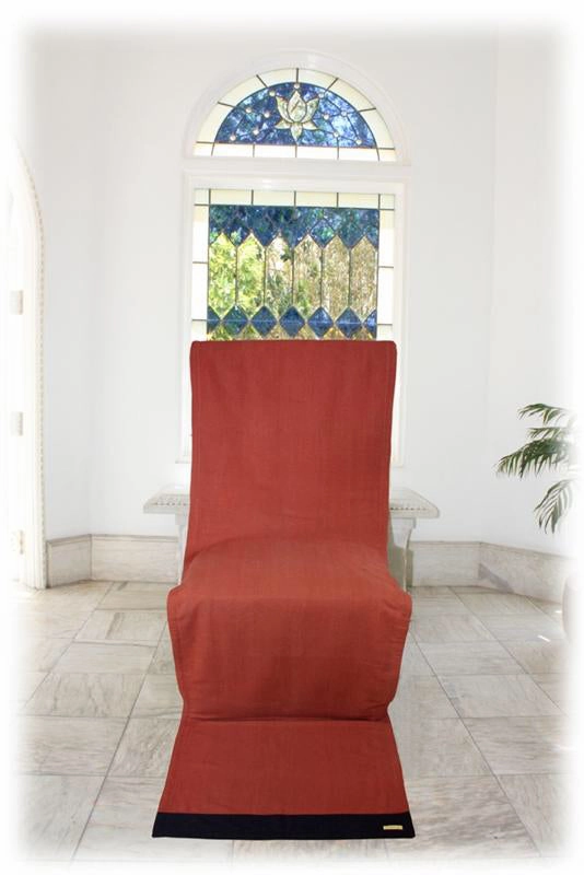 Silk & Wool Meditation Chair Blanket - Purple or
