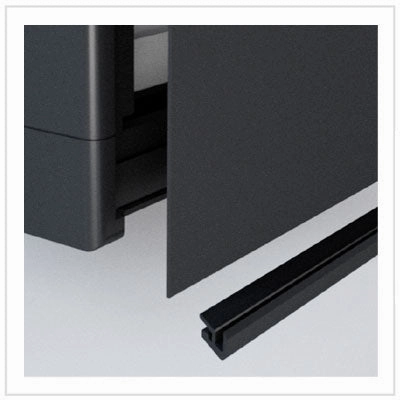 SLIM250 CHR - Vitrifrigo Black Refrigerator w/Freezer (Internal Cooling Unit)