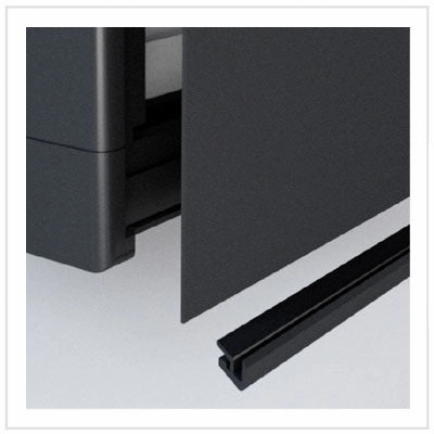 SLIM250 CHR - Vitrifrigo Black Refrigerator w/Freezer (Internal Cooling Unit)