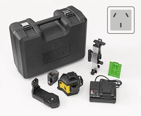 Stabila LAX600G - 3420, - 3 PLANE/360° GREEN BEAM LASER 7PC KIT