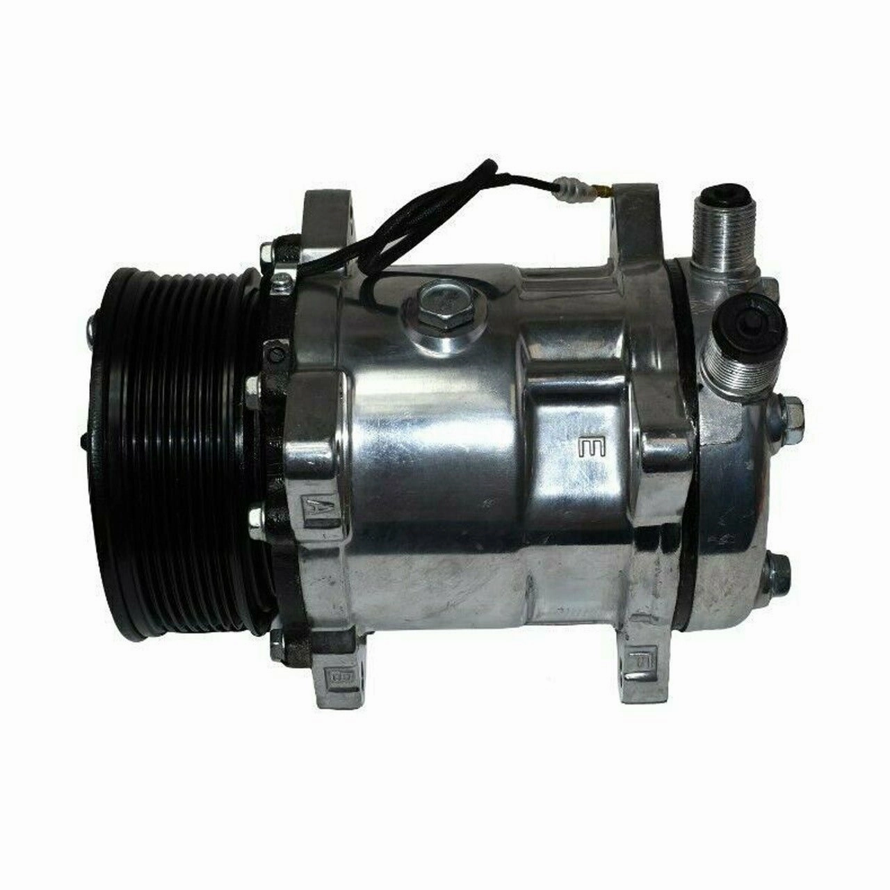Style Compressor SD-508 W-7 Groove Serpentine Belt Pulley SD5H14 Chrome