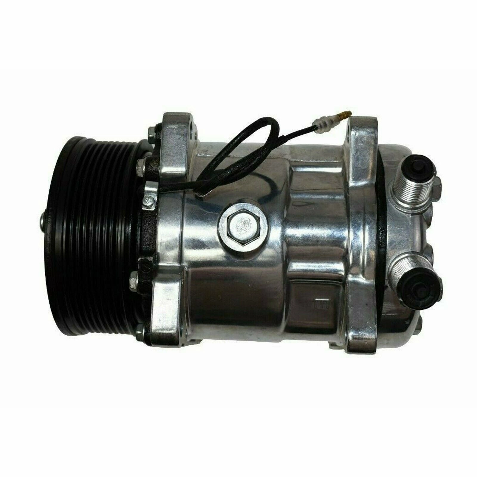 Style Compressor SD-508 W-7 Groove Serpentine Belt Pulley SD5H14 Chrome