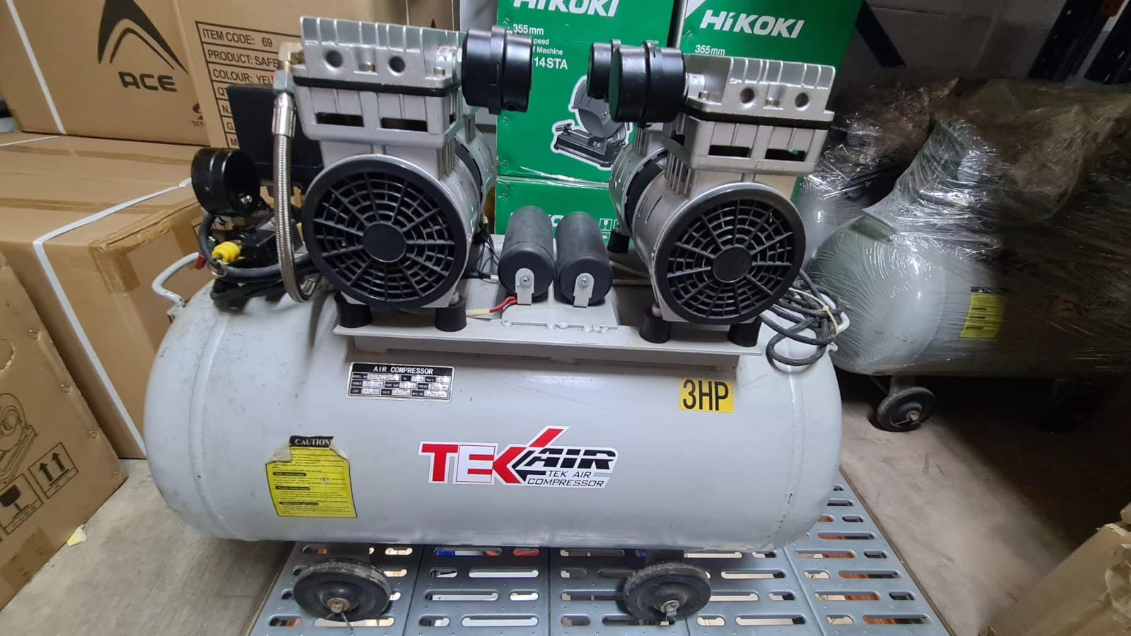 Tek Air 3Hp & 230V Oil-Less Silent | Model : TEK700A2-60