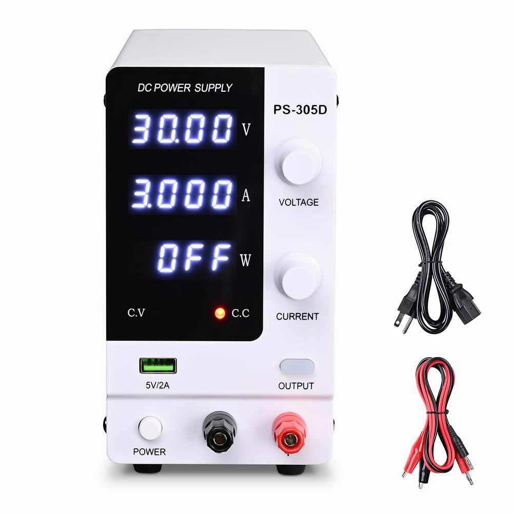 TheLAShop 30V 5A DC Power Supply Variable Accurate Converter 110V Input