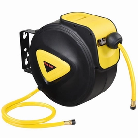 TheLAShop 33ft 5/16in Retractable Air Hose Reel Wall Mount Auto Rewind