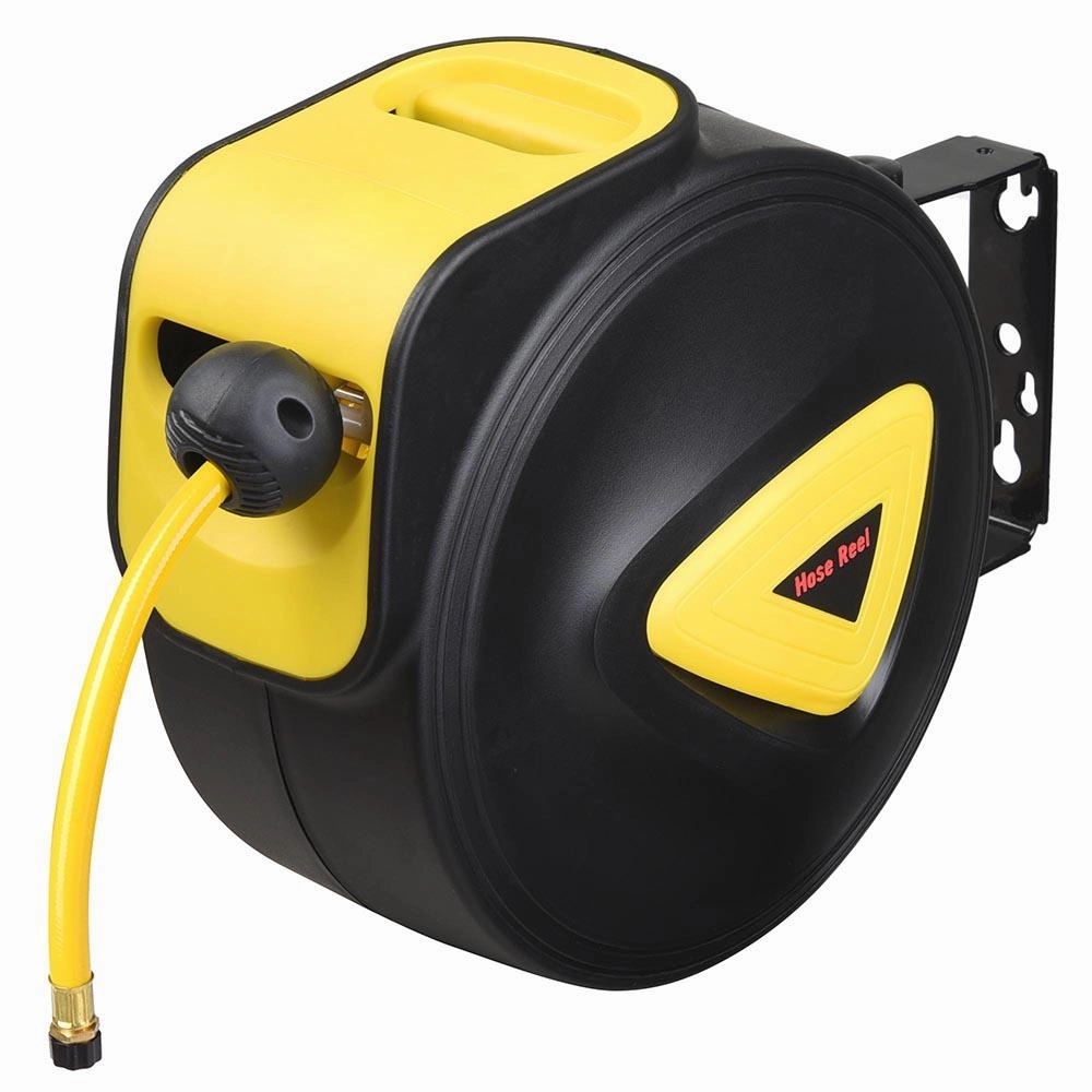 TheLAShop 33ft 5/16in Retractable Air Hose Reel Wall Mount Auto Rewind