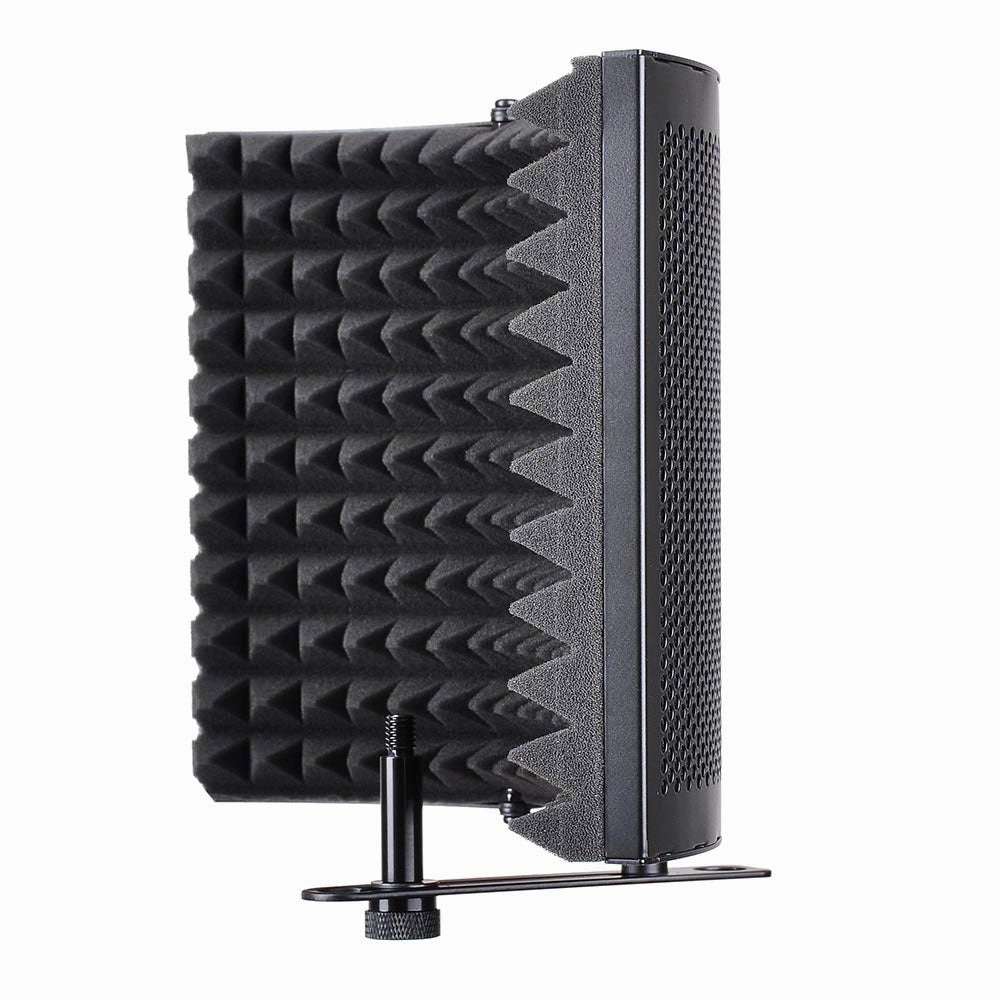 TheLAShop 3-Fold Studio Microphone Isolator Foam Panel Vocal Absorber