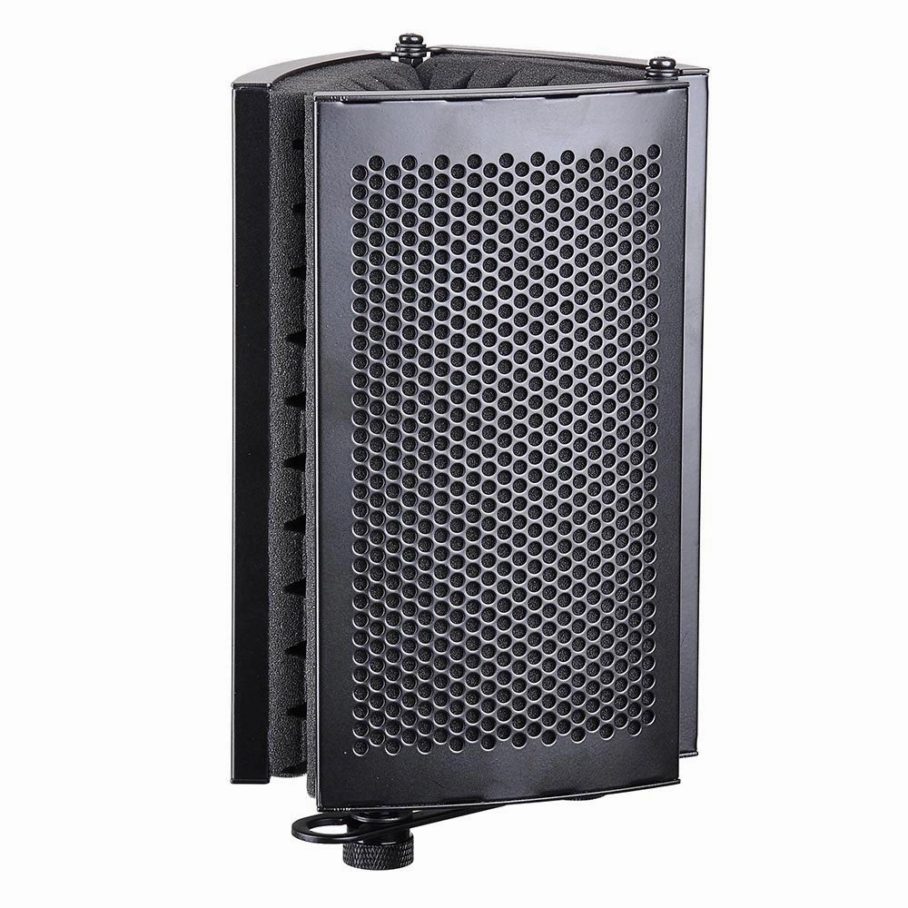 TheLAShop 3-Fold Studio Microphone Isolator Foam Panel Vocal Absorber