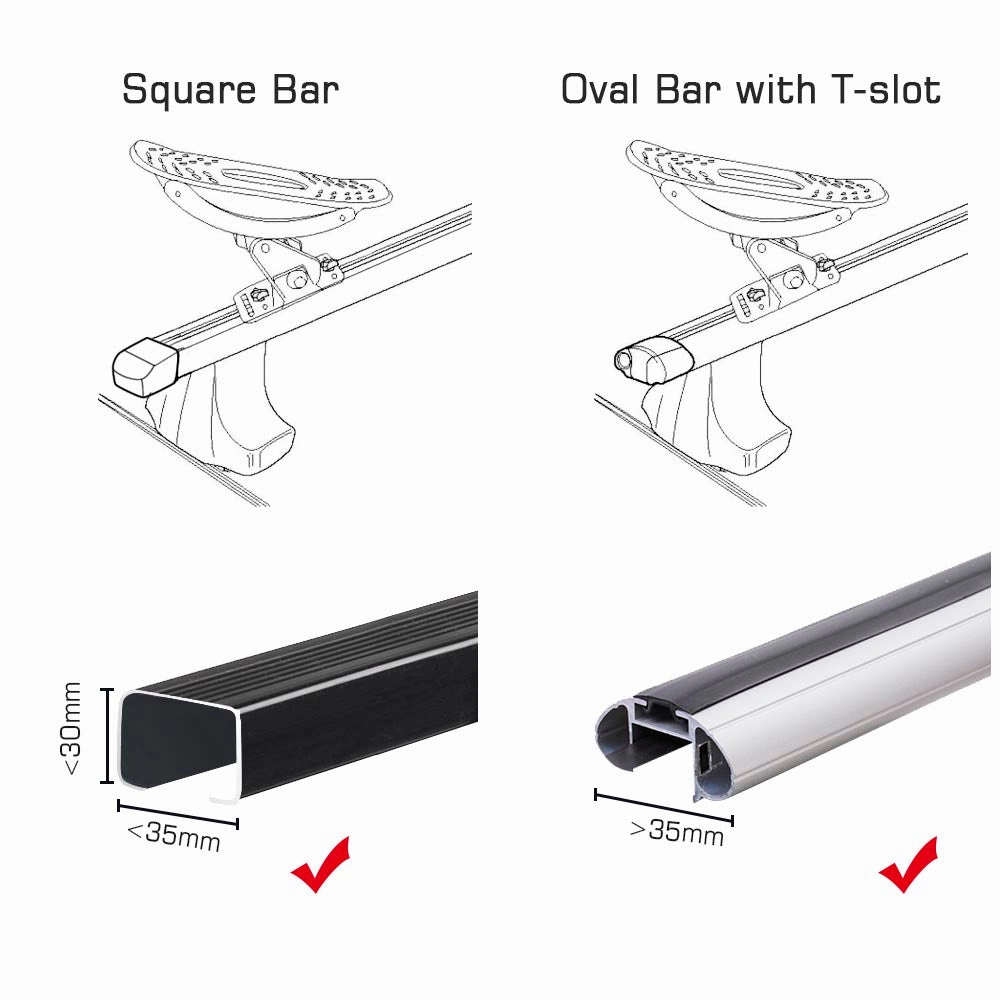 TheLAShop 4pcs Kayak Carrier Saddle Car Roof Cross Bar Mount Canoe Boat
