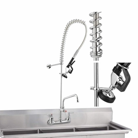 TheLAShop Commercial Pre-Rinse Faucet with Sprayer Wall Mount